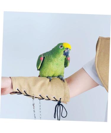 DOITOOL Outdoor Stuff 3 pcs Yellow Shawl Stuff Pet Outdoor Protective Bird Anti-Grab Style Pad for Shoulder Multi-Purpose 23.5*12cmx3pcs Khakix3pcs - Buy Online on SooperMarket.com