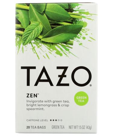 Tazo Teas Zen Green Tea 20 Filterbags 1.5 oz (43 g)