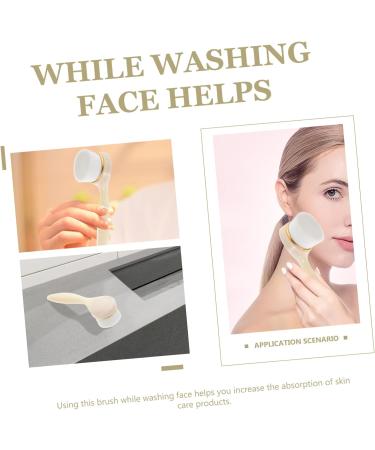 HAPINARY Face Brush Deep Cleaning Facial Brush Home Facial Brush Facial Cleaning Brush Face Cleaning Brush Manual Facial Brush Cleansing Facial Brush Face Cleansing Tool Face Washing Brush - Buy Online on SooperMarket.com