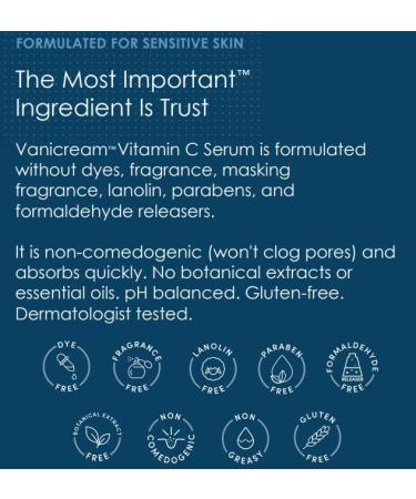 Vanicream Vitamin C Serum for Sensitive Skin - Dye-Free Fragrance-Free Paraben-Free - 1.2 Fl Oz - Shop Internationally - Buy Online on SooperMarket.com