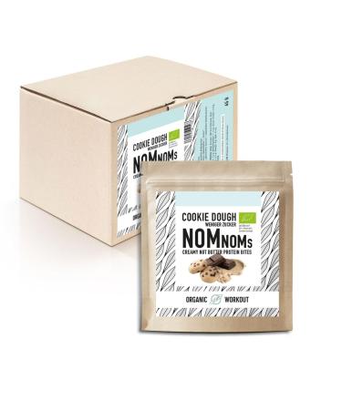 Cookie Dough Nomnoms |Creamy nutmus protein-bites-organic vegan with organic erythrite-protein bar-alternative cookie-dough 5er (5x3 bites)