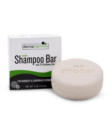 Dermaharmony 2% Pyrithione Zinc Shampoo Bar - Tea Tree (4 Oz)