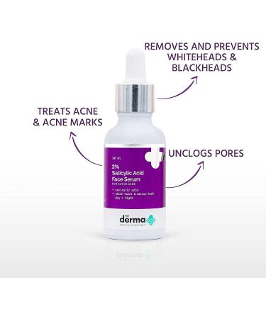 Verem The Derma Co 2% Salicylic Acid Face Serum for Acne & Acne Marks - 30 ml(dermaco) Brand: Inton - Buy Online on SooperMarket.com