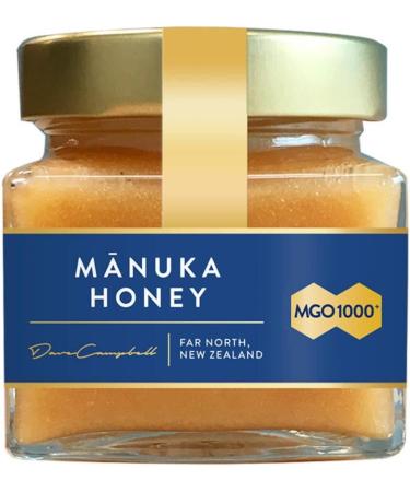 Manuka Health MGO 1000+ Manuka Honey/Pure New Zealand Manuka Honey with Methylglyoxal - Delicious Rich Flavour - Smooth Velvety Texture - 250g Pot - Buy Online on SooperMarket.com