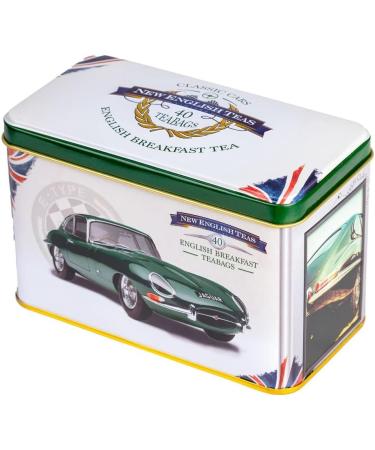 New English Teas Jaguar E-Type Tea Tin - 40 English Breakfast Teabags Earl Grey - Buy Online on SooperMarket.com