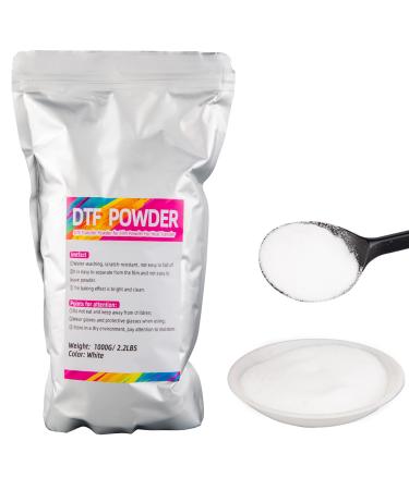 DTF Powder White 1KG/35.3 Digital Transfer Hot Melt Adhesive, Pretreat Powder for Ep L1800 Printer White1 1000g