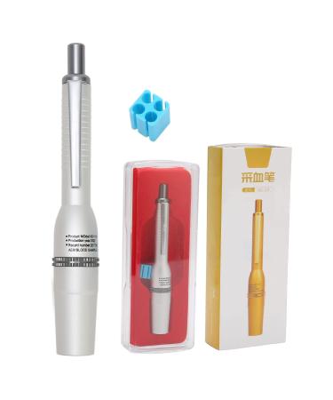 Aluminum Alloy Lancing Blood Lancing Device Device Lancing Device Lancing Device Household Sampling Pen Lancing Tool Blood Lancet Pen for Sugar Monitoring Cupping Silver