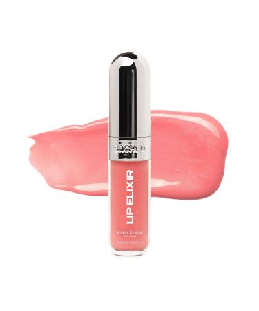 Sacheu Lip Elixir Nourishing Lip Glaze and Lip Tint Gloss. High-Shine Lip Gloss. Moisturizing Lip Gloss Enriched with Lip Oils For Hydrating Smooth Finish Cruelty-Free (Sheer Pink) 0.12 Fl Oz (Pack of 1) Bunny Tongue (Pink)