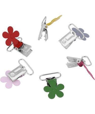 10pcs Mini Plum Shape Pacifier Clips | Colorful Clip Holders for Baby & Jewelry Making - International Shipping - Buy Online on SooperMarket.com