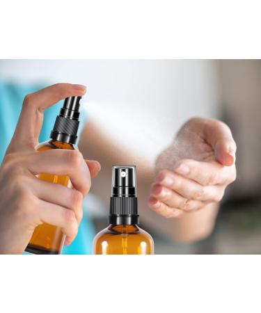 100ml Glass Spray Bottles - Set of 3 - Ideal for Cosmetics Oils & Perfumes - Brown Pharmacist Bottles for Easy Filling - International Shipping Available - Buy Online on SooperMarket.com