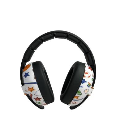 Banz Bubzee Baby Ear Defenders 0-36 Months Sports - Loud Noise Cancelling Baby Headphones & Toddler Ear Muffs Size Adjustable
