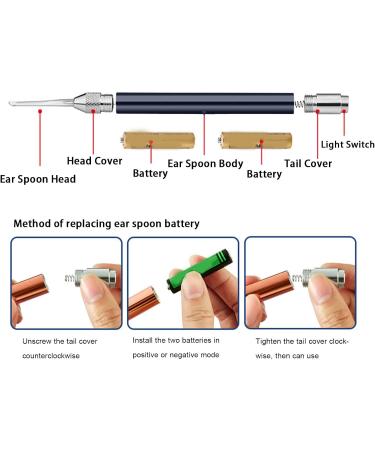 TITA-DONG LED Light Earpick Tweezers Set - Stainless Steel Ear Wax Remover Tool with Storage Box - Buy Online on SooperMarket.com