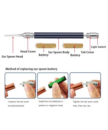 LED Earwax Removal Kit: Stainless Steel Tweezers with LED Light for Gentle Cleaning - Home Use with Storage Box - Buy Online on SooperMarket.com