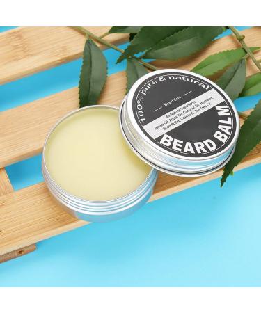 Men's Beard Care Balm - Moisturizing Mustache Wax | Prevent Split Ends & Falling | 60g Shaving Care - Buy Online on SooperMarket.com