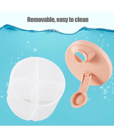 Rotating Milk Powder Dispenser | Portable Formula Storage Box with 4 Compartments | Outdoor Snack Container for Feeding Infant - Buy Now! - Buy Online on SooperMarket.com