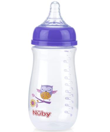 Nuby Wide Neck Bottle with Anti-Colic Air System  Colors/Prints May Vary  1pk Multi - Buy Online on SooperMarket.com