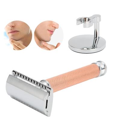 Buy Safety Manual Razor - Men's Double Edge Beard Shaver Handle with Base (No Blade) - Premium Quality for Precision Shaving - Buy Online on SooperMarket.com