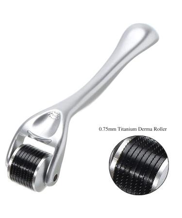 Diougens Lee 540 Titanium Derma Roller for Beard, Hair & Face - Microneedling Beauty Tool with Storage Case 0.75mm - Buy Online on SooperMarket.com