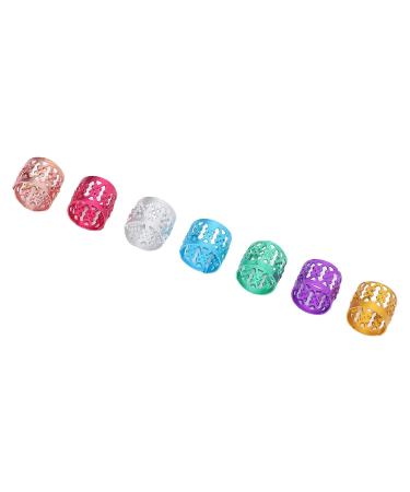 100PC Dreadlocks Pearls - Colorful Aluminum Hair Braid Decorations & Jewelry Accessories for Stylish Hairstyles - Buy Online on SooperMarket.com