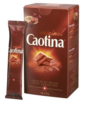 Caotina Original Cocoa Whole Milk Portion Packs 10x15g Pack of 8 (8x 150 g)