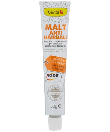 Gimbi paints anti -hairball paste - healthy snack for rodents with malt and fiber supports digestion - 1 tube (1 x 50 g) 50 g (1 Pack)