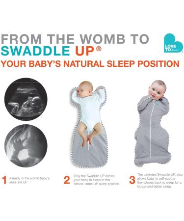 Love To Dream Swaddle UP Baby Sleeping Bag Pink Medium - Self-Soothing Swaddle for Newborns | Calms Startle Reflex | Improves Sleep | 16-20 C | 6-8.5kg | New Born Essentials - Buy Online on SooperMarket.com