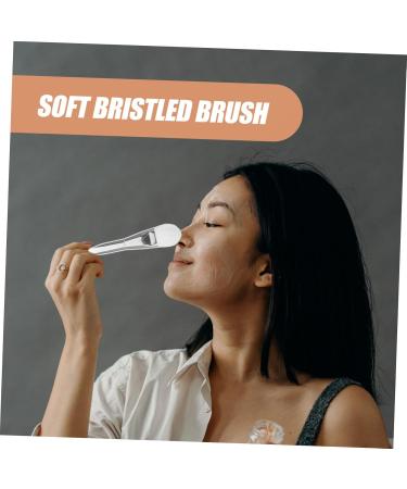 FOMIYES Double-headed Facial Treatment Brush Facial Mask Brush Skin Care Tool Facial Mask Applicator Facial Mud Mask Brush Mask Spoon Women Mud Mask Brush Mud Mask Applicator Cream Spoon 13.70X2.50X1.50CM Silver - Buy Online on SooperMarket.com