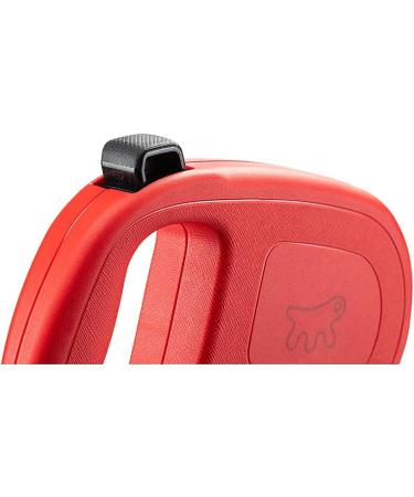 Buy Ferplast Flippy One Dog Leash for Large Dogs up to 35 kg - 5m Retractable Roller Leash with One-Button Lock - Red - Buy Online on SooperMarket.com