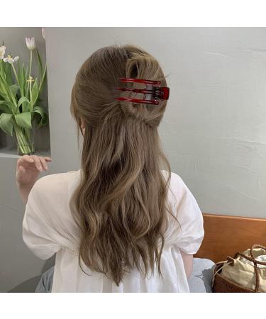 Aaiffey Alligator Clips for Hair - 3Pcs Women's French Curved Medium Hair Clips - Buy Online on SooperMarket.com