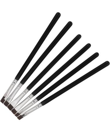 Baluue 24 Pcs Flat Eyebrow Brush Eye Liner Brush Eye Cosmetics Brush Makeup Brush Artificial Fiber Black - Buy Online on SooperMarket.com