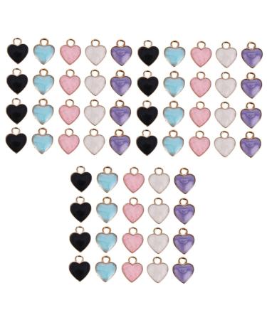 VILLCASE 150 Pcs Heart Pendant Earrings for Wedding American Flag Valentines Day Charm Pendant Key