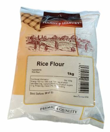 1kg White Rice Flour Harry Harvey