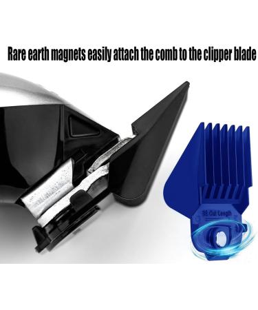 10PCS Andis Magnetic Clipper Guards - Professional Upgrade Comb Guides Set for Andis Master Clipper (Blue) - Buy Online on SooperMarket.com