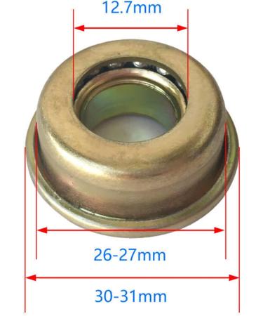 yuoseg Diving Fork Bearing Inner Diameter 1/2 Inch 12.7X27X30mm Wheelchair Accessories H009 / H005 Wheelchair Bowl Bearing - Buy Online on SooperMarket.com