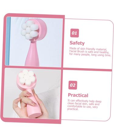 HAPINARY Double Sided Facial Cleansing Brush Home Facial Brush Face Scrubber Face Scrub Brush Women Facial Brush Manual Facial Brush Face Exfoliation Brush Face Cleansing Tool Face Wash - Buy Online on SooperMarket.com