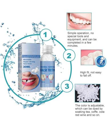 Flipped Warmth Tooth Repair Adhesive 60g Fix Missing & Broken Teeth Ideal for Prosthetics - Buy Online on SooperMarket.com