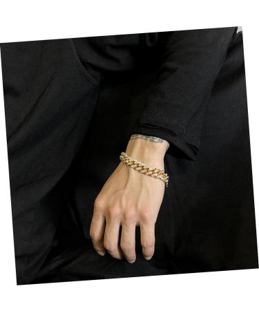 TENDYCOCO Father's Day Gift Bracelet for Male Fashion Jewelry Men Hand Decoration Resin Bracelet Man Gift Punk - Buy Online on SooperMarket.com