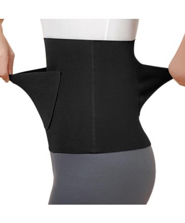 puzzlegame Stomach Warmer - Soft and Comfortable Heating Waistband | Warming Belt for Women After Birth Sports Protection Black Double Pocket L