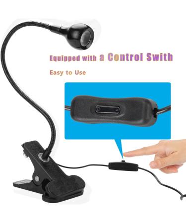 ASHATA UV Lamp 3W 5V 395nm with Gooseneck and Clamp - Multi USB Ultraviolet Light for Nail Curing, Phone Repair, Resin Curing & More - Buy Online on SooperMarket.com