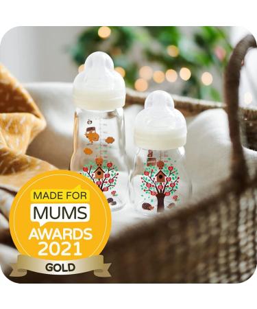 Mam Feel Good Glass Baby Bottle 170ml - Unisex | Eco-Friendly & BPA-Free - Buy Online on SooperMarket.com