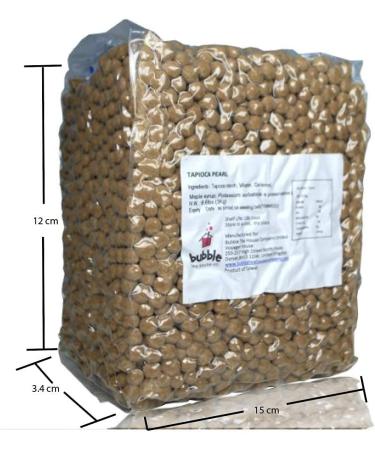 Black Tapioca Pearls for Bubble Tea Drink 3KG Gluten Free Brown Sugar Flavour Boba Starch Pearls Perfect for Bubble Tea Milk Tea Smoothies and Dessert Toppings - Buy Online on SooperMarket.com