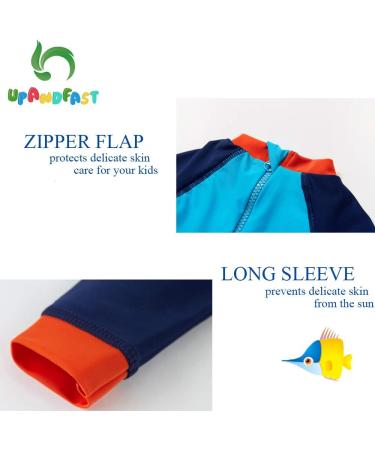 UPF 50+ Baby Boy Swimwear Set with Sun Hat | Blue Fish Design | 2-3 Years - Buy Online on SooperMarket.com
