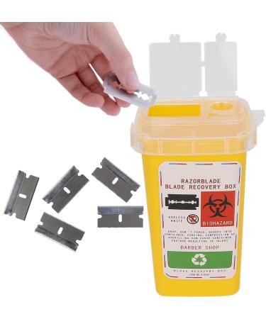 Sharps Disposal Container Disposal Blade Container Barbershop Hair Salon Shaving Knife Blade Disposal Collect Box for Home and Professional use(yellow) - Buy Online on SooperMarket.com