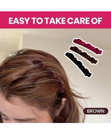 Kolarmo Retro Double-Layered Braided Hair Clips - 3 Pack Hollow Hair Bands for Women & Girls | International Shipping - Buy Online on SooperMarket.com