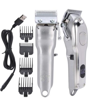 Professional Hair Clippers Kit with LCD Display - Rechargeable Stainless Steel Beard & Mustache Trimmer for Men | Grooming Salon Essentials - Buy Online on SooperMarket.com