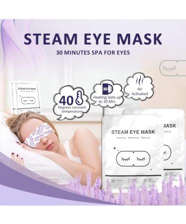 Lavender Heated Eye Mask - 20-Pack for Dark Circles & Dry Eyes | Disposable & Warm Steam Eye Compress - Buy Online on SooperMarket.com
