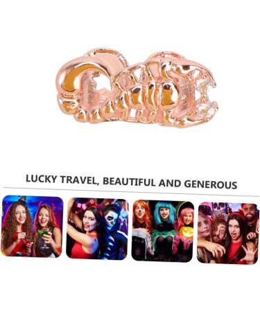 KALLORY 1pc Scorpion Single Braces Adult Costume Halloween Costumes Hip Hop Clothes for Men Cosplay Teeth 2X1cm Golden - Buy Online on SooperMarket.com
