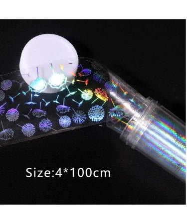 Nail Foils Transfer Starry Sky Holographic Nail Art Stickers Nail Tips for Nail Decoration Manicure 4 * 100cm Random Style - Buy Online on SooperMarket.com
