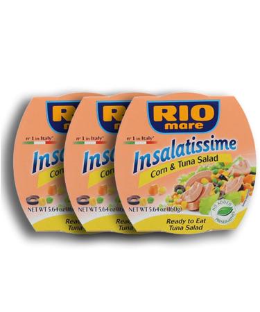 3 RIO MARE INSALATISSIME CANNED TUNA SALAD READY TO EAT 3 x 160 gr.( 480 gr)