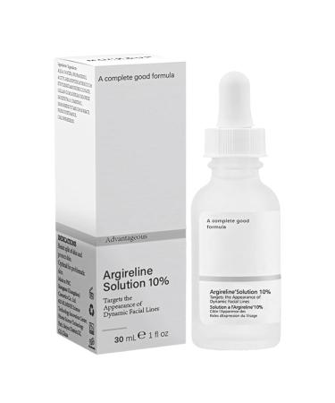 VEROA 30 Ml Argireline-Solution 10% Face Serum - Peptide Serum Anti Aging & Skin Brightening Hydrating Serum - Easy to Absorb Collagen Boost Anti-Aging Serum Suitable for All Skin Types
